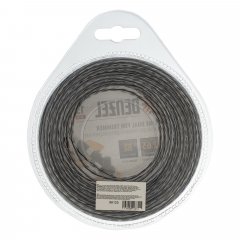 Леска для триммера двухкомпонентная, квадратная 2.65 мм x 15 м Extra cord Denzel 96125