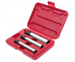 Набор головок свечных 3/8" 14,16,21мм 12-ти гранных с фиксированным усилием 3 предмета в кейсе JTC-4623