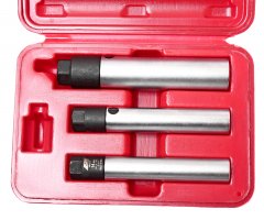 Набор головок свечных 3/8" 14,16,21мм 12-ти гранных с фиксированным усилием 3 предмета в кейсе JTC-4623