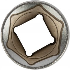 Головка торцевая, 21 мм, шестигранная, CrV, под квадрат 1/2, хромированная Matrix 13121