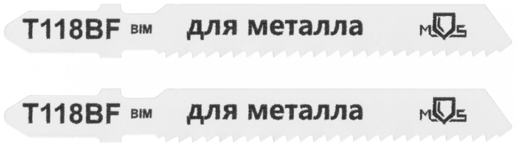 Полотна для эл. лобзика, T118BF, по металлу, Bimetal, 75 мм, 2 шт. MOS 40822М