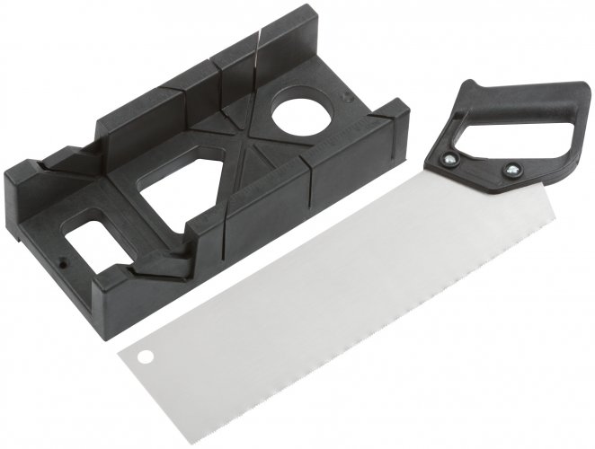 Стусло пластиковое черное с пилой 350 мм FIT 41265