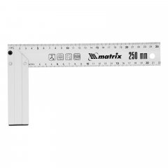 Угольник, 250 мм, алюминиевый, литой Matrix 32471