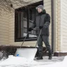 Движок для уборки снега, стальной, оцинкованный, 750 х 410 х 1100 мм, стальная рукоятка, Россия, Сибртех 61520
