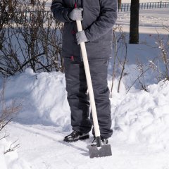 Ледоруб-скребок 200 мм, 1 кг, деревянный черенок, Россия, Сибртех 61664