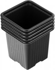 Горшочек для рассады, 70 х 70 х 65 мм, полистирол, 5 шт, Россия 64344