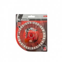 Диск алмазный, отрезной Турбо-сегментный, 125 х 22.2 мм, сухая резка Matrix Professional 73142