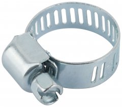 Хомут обжимной просечной (оцинкованная сталь) ширина 8 мм 3/4" (13-19 мм) FIT 64252