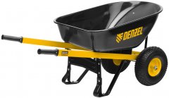 Тачка строительная, усиленная, объем 140 л, 250 кг, двухколесная, колесо 15х6.00-6 Denzel 69000