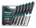 KRAFTOOL GRAND-6 набор стамесок-долот с двухкомпонентной рукояткой, 6 шт
