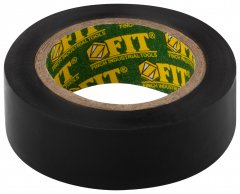Изолента ПВХ 19 мм х 0,13 мм х 10 м ( черная ) FIT 11008