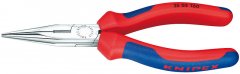 Плоские круглогубцы с режущими кромками хромированные 160 мм, KNIPEX, ( KN-2505160SB )