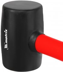 Киянка резиновая, 450 г, черная резина, фибергласовая рукоятка Matrix 11185