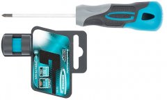 Отвертка PZ0 x 75 мм, S2, трехкомпонентная ручка Gross 12155