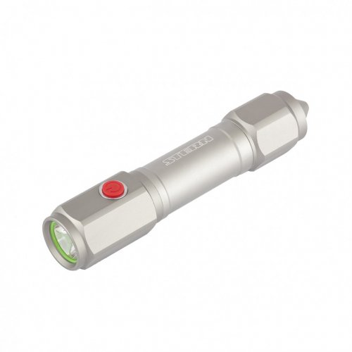 Фонарь автомобильный спасатель, 1 W Led, встроеное лезвие, молоток, 3 режима: 100-50-строб, 3 х ААА Stern 90524