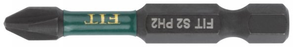 Биты кованые ударные, сталь S2, односторонние 50 мм PH2, 10 шт., блистер FIT 57485