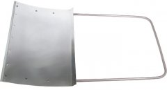 Движок для уборки снега алюминиевый, 755 х 505 х 1240 мм, стальная рукоятка, Россия, Сибртех 61526