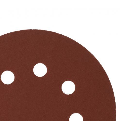 Круг абразивный на ворсовой подложке под "липучку", перфорированный, P 600, 125 мм, 5 шт Сибртех 738167