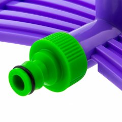 Разбрызгиватель, АБС-пластик, вращающий с тремя лопостями, штуц D 3/4, с подставкой, площадь полива до 180 кв. м, дальность полива 15 м Palisad 65409