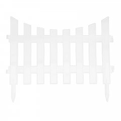 Забор декоративный 36х300 см, белый, Palisad