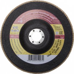 Круг лепестковый торцевой (Р60; 180 мм; КЛТ 1) БАЗ 36563-180-60