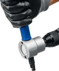 Насадка-ножницы для реза листового металла в металлическом кейсе + запчасти СВЕРЧОК ЗУБР 23294