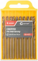 Сверло по металлу EXPERT, 3,9х75 мм (10 шт) CUTOP 53-477