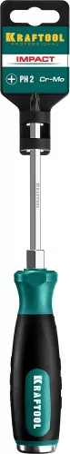 Ударная отвертка KRAFTOOL Impact PH 2 , сквозной стержень из Cr-Mo стали, 250034-2