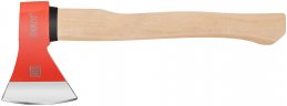 Топор кованая усиленная сталь, деревянная ручка 600 гр. FIT 46006