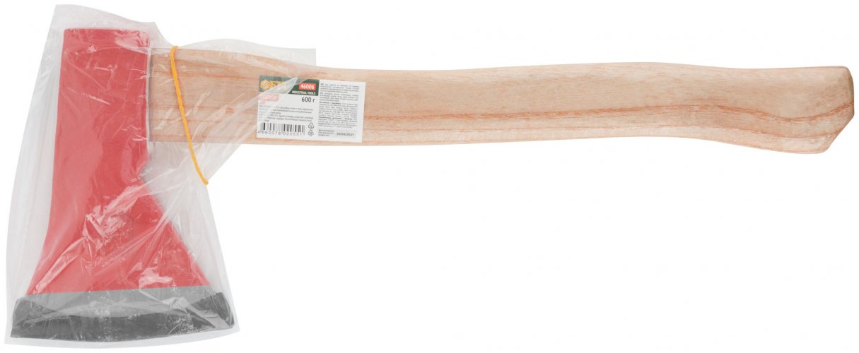 Топор кованая усиленная сталь, деревянная ручка 600 гр. FIT 46006