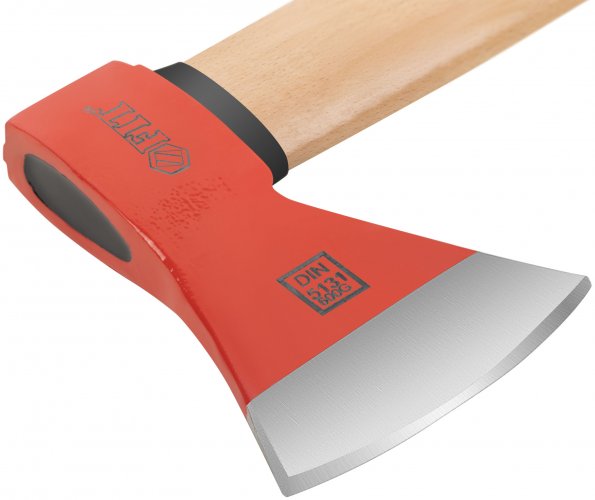 Топор кованая усиленная сталь, деревянная ручка 600 гр. FIT 46006