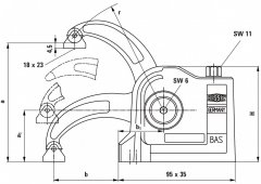 Зажим BAS-CB compact, крепежное отверстие сквозное BAS-CB9-4, BESSEY, ( BE-BAS-CB9-4 )