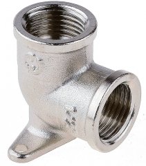 Уголок с креплением (1/2"; гайка/гайка) для трубопровода GENERAL FITTINGS 51075-G/G-1/2