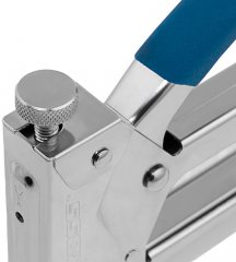 Степлер мебельный регулируемый (Handwerker), стальной корпус, тип скобы 53, 4-14 мм Gross 41000