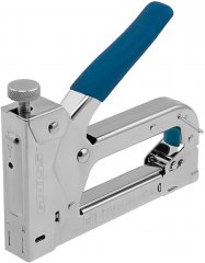 Степлер мебельный регулируемый (Handwerker), стальной корпус, тип скобы 53, 4-14 мм Gross 41000