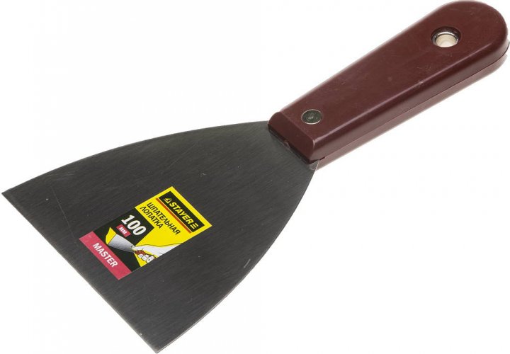 Шпатель с пластмассовой ручкой, 100мм STAYER 1003-100