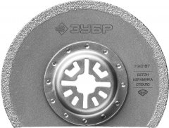 Пильная насадка c алмазным напылением ПАС-87 (87 мм) ЗУБР 15564-87