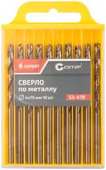 Сверло по металлу EXPERT, 4х75 мм (10 шт) CUTOP 53-478