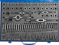 Набор метчиков и плашек "ПРОФЕССИОНАЛ", сталь Р6М5, 110 предметов ЗУБР 28110-H110