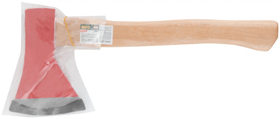 Топор кованая усиленная сталь, деревянная ручка 800 гр. FIT 46008