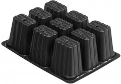 Кассета для рассады, 180 х 135 х 60 мм, 9 ячеек, полистирол, 5 шт, Россия 64347