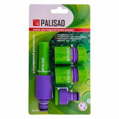 Набор для подключения шланга 1/2, распылитель, 3 адаптера к распылителю Palisad 65176