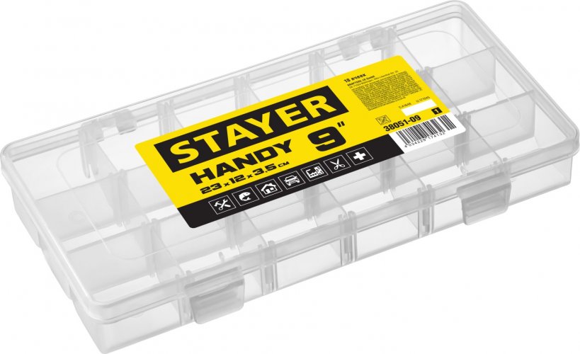 Пластиковый органайзер STAYER "HANDY-9" 38051-09_z01