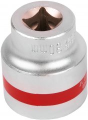 Головка торцевая, 30 мм, шестигранная, CrV, под квадрат 1/2, хромированная Matrix 13130