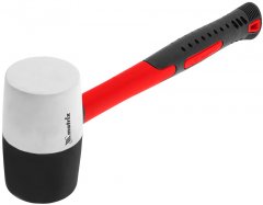 Киянка резиновая, 680 г, черно-белая резина, фибергласовая рукоятка Matrix 11172