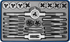 Набор метчиков и плашек, сталь Р6М5, 24 предмета ЗУБР "ПРОФЕССИОНАЛ" 28110-H24