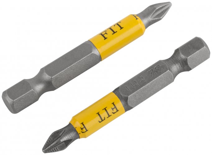 Биты кованые, сталь S2, односторонние 50 мм PH1, 2 шт., блистер FIT 57504