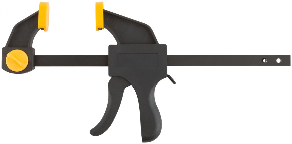 Струбцина нейлоновая пистолетная 200х395х70 мм FIT 59271