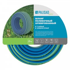 Шланг поливочный армированный, 3-х слойный, 1/2", 25 м, Luxe Palisad 67018