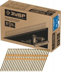 Реечные гвозди ЗУБР РГР-21 90 мм, рифленые, 2000 шт. 305392-90